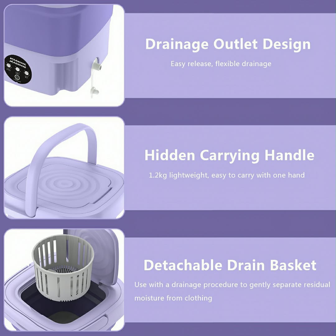 Mini Portable Folding Washing Machine